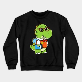 Nerd Dinosaur Crewneck Sweatshirt